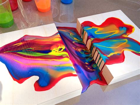 How To Do Acrylic Paint Pouring On Canvas Amanda Gregory S Coloring