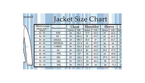 women's coat size chart