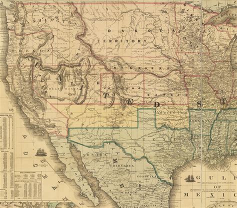 19th Century Map Of America Map
