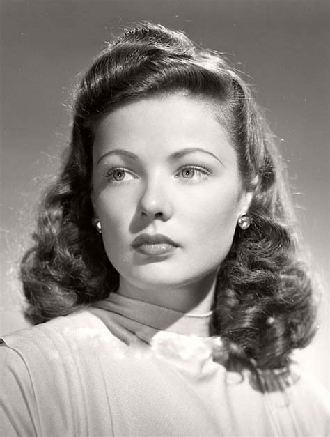 Vintage Classic Portraits Of Actress Gene Tierney 1940s