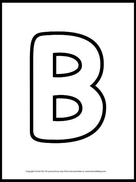 Uppercase Letter B Outline Printable Free Letter B Worksheets