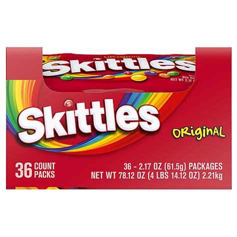 Skittles Original Bite Size Candies 36 Ea Packaged Candy Bassetts