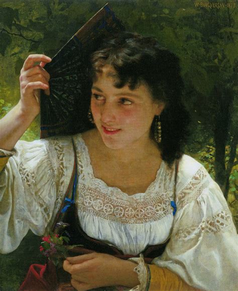William Adolphe Bouguereau Italian Girl With A Fan