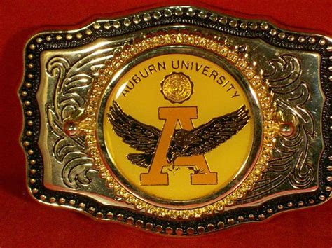 Vintage Auburn University Trophy Belt Buckle