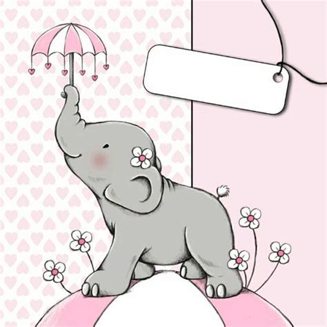 Скрапбукинг рукоделие Vk Targetas Baby Shower Dibujo De Elefante