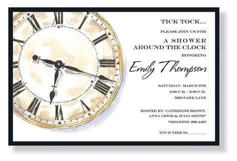 Time Party Invitations By Inviting Company Invitation Box With