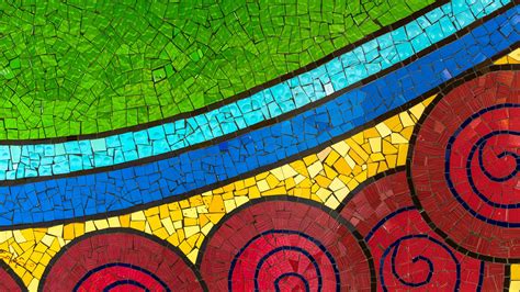 Download Wallpaper 1920x1080 Mosaic Colorful Patterns