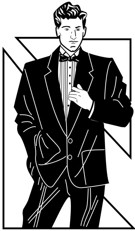 Man In Suit And Tie Clip Art Image Clipsafari
