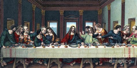 The Last Supper After The Fresco By Leonardo Da Vinci Painting By