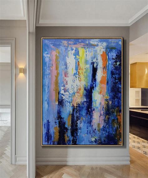 Large Abstract Oil Painting Original Colorful Painting On Etsy