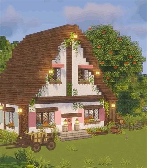 Cottagecore Minecraft House Blueprints