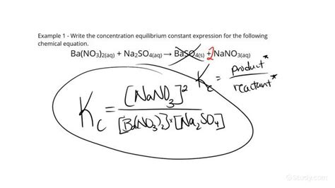 How To Write A Concentration Equilibrium Constant Expression