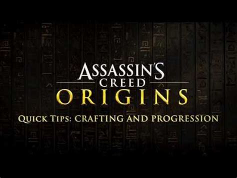 Assassin S Creed Origins Gameplay Tips Crafting Progression