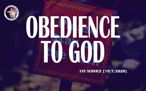 obedience to god isa 1 19 20 mission of the most high church