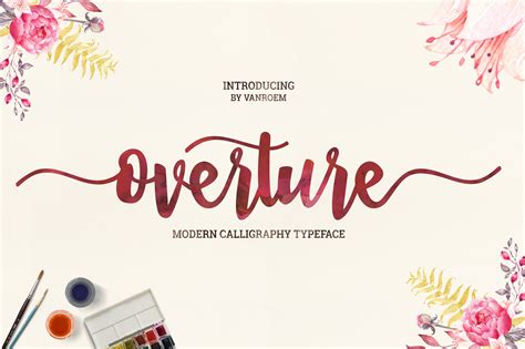 Overture Stunning Script Fonts Creative Market