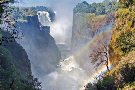 The Mighty Victoria Falls On The Border Of Zambia And Zimbabwe