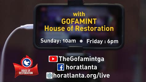 Gofamint House Of Restoration Live Stream Youtube