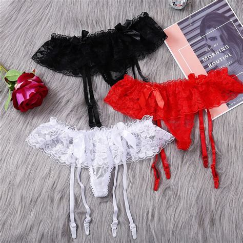 finetoo sexy women lace garter black red temptation ultra thin female silk stockings suspender