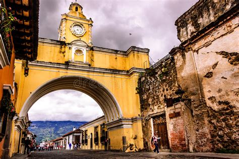 Iconic Arch Antigua Guatemala Editorial Photography
