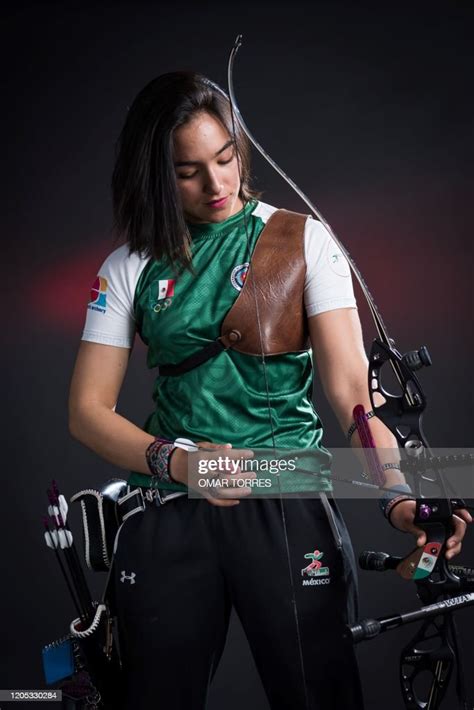 Mexican Archery Team Member Ana Paula Vazquez Poses For A Photo In