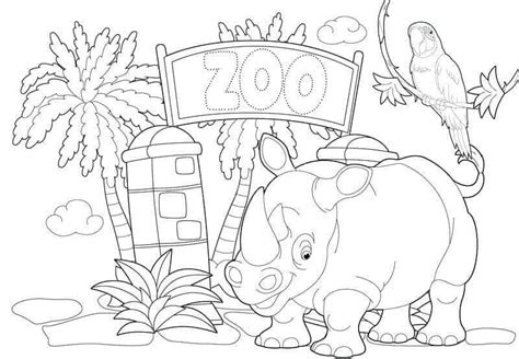 Zoo Coloring Pages Easy Zoo Coloring Pages 10 Coloring