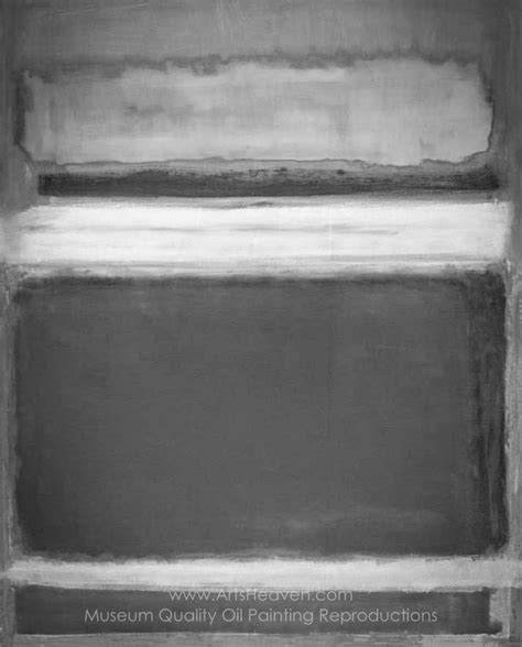 Mark Rothko Inspired By Black And White And Grey Painting
