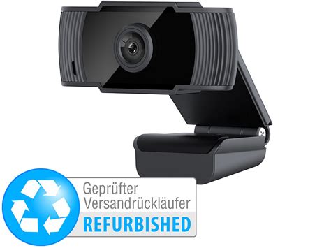 Somikon Full HD USB Webcam mit Mikrofon Versandrückläufer