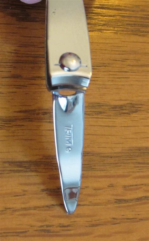 Vintage Nail Clippers Trim Bassett 85 Made In Usa Ebay
