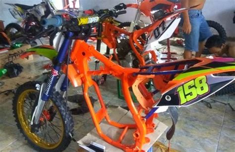 Thema motor cros anak : 7 Gambar Modifikasi Rangka Motor Trail Cross Grasstrack Karya Anak Indonesia - Tips dan trik ...