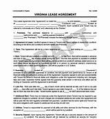 Virginia Residential Lease Agreement Free Images