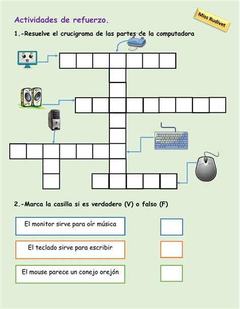 Actividad Online De Componentes De La Computadora Para Er Grado Puedes Hacer Los Ejercicios