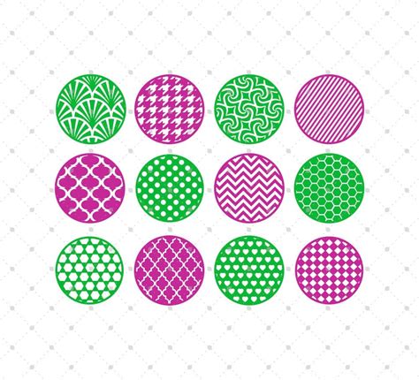 Patterned Circle Svg Cut Files Background Svg Cut Files For