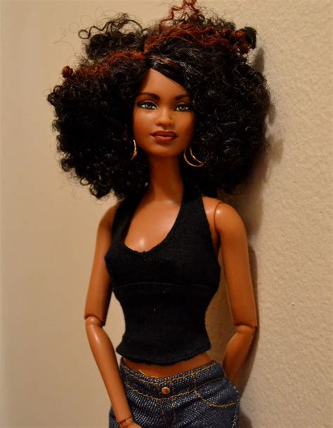 i m a barbie girl black barbie beautiful barbie dolls pretty dolls natural hair doll