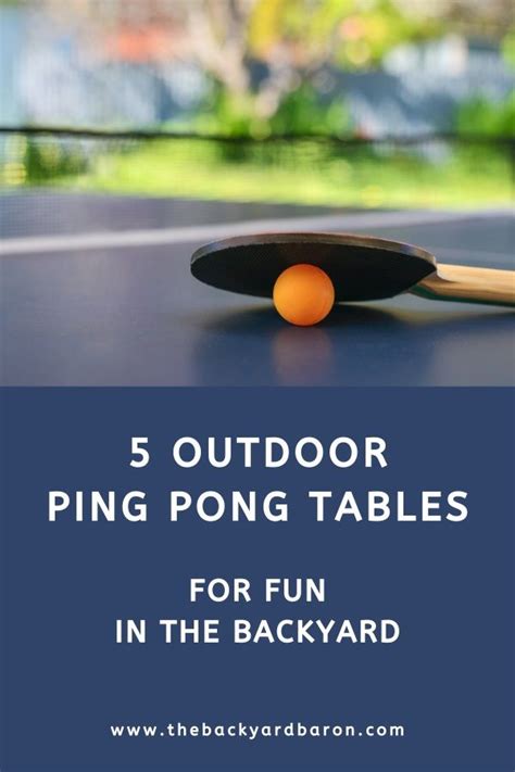 5 Best Outdoor Ping Pong Tables Buying Guide In 2022 Outdoor Ping