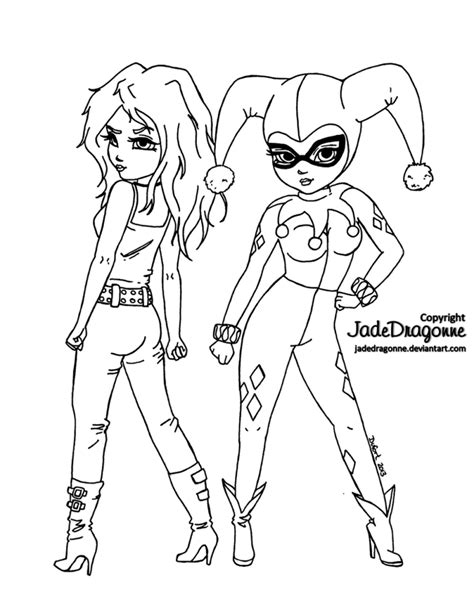 The Batman Adventures Mad Love Coloring Page Coloring Pages