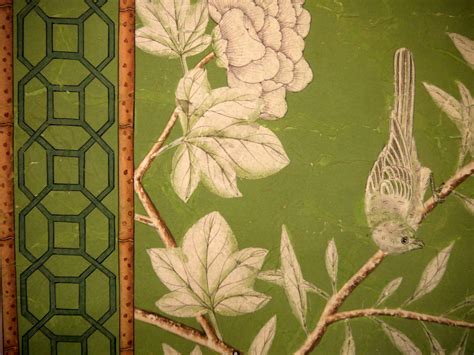 Gracie Handpainted Chinese Wallpaper Screen At 1stdibs