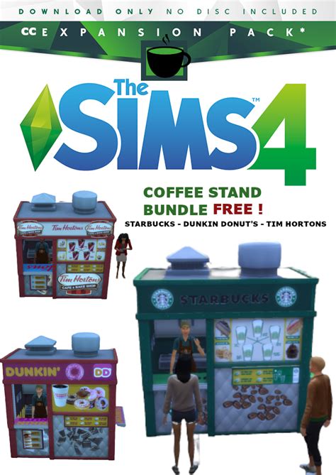 Sims 4 Starbucks Coffee Stand Bundle The Sims Book