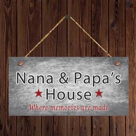 Nana Papas House Watercolor Painting Ts Door Hanging Temu