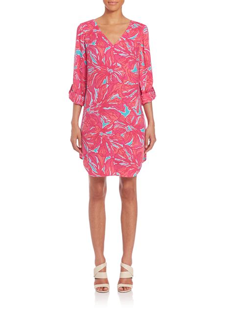 Lyst Lilly Pulitzer Arielle Tunic Dress In Pink