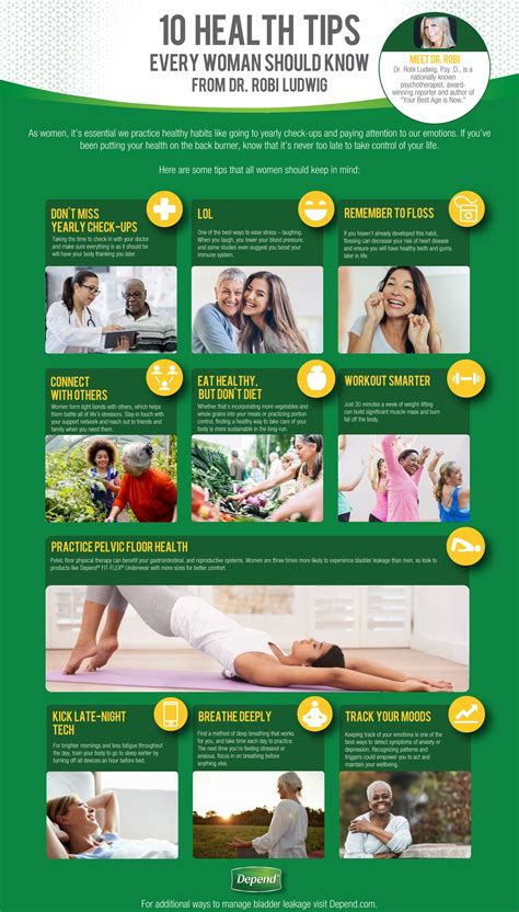 10 health tips every woman should know infographic the morning call