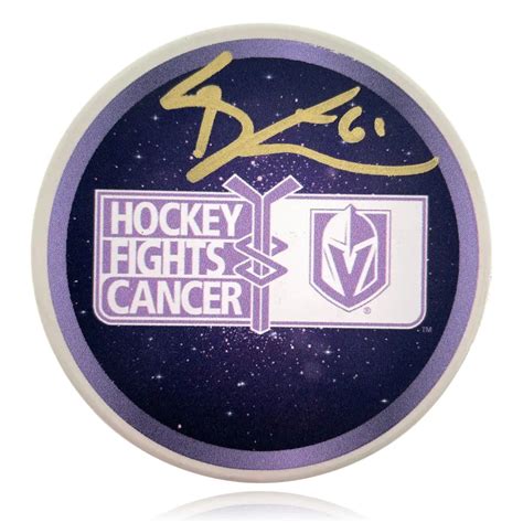 Mark Stone Autograph Vegas Golden Knights Hockey Fights Cancer Signed