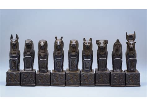 Ancient Gods Anubis Seth Thoth Bastet Hathor Khnum Sobek Apep Taweret Egyptian Statues
