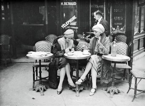 Coffee Paris 1920s Flapper Cafe Vintage Pictures Paris Pictures