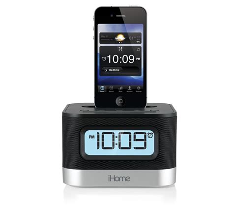 Ihome Ip10 Stereo Alarm Clock Speaker And Charging Dock