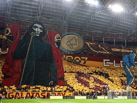 Tifo Time Galatasaray Unleash Squid Game Display As Sevilla Show