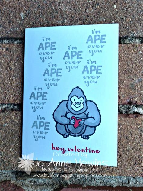 Hey Love Its A Gorilla Valentine Love Cards Hey Love Love Cards