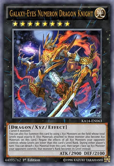 Galaxy Eyes Numeron Dragon Knight By Kai1411 On Deviantart Yugioh