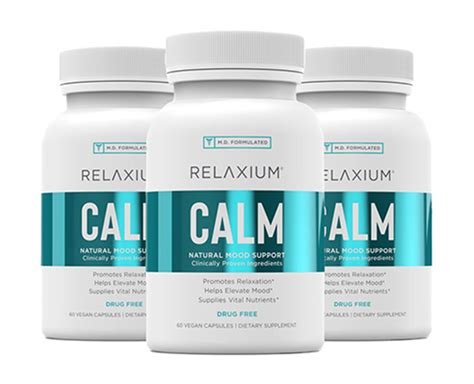 Relaxium Calm A Drug Free Relaxation Supplement