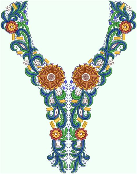 Embdesigntube Chudidar Neck Designs For Embroidery By Uday