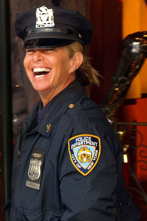 Nypd Female Police Officer West 42nd Street New York City Police